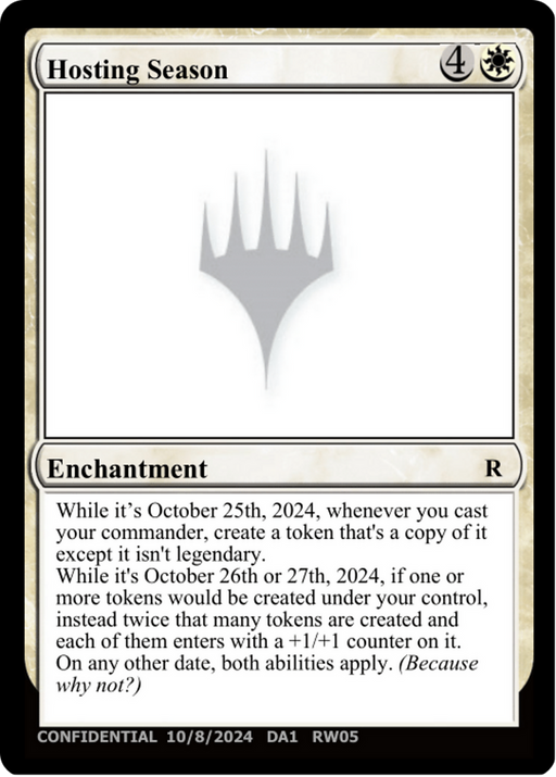 Hosting Season (UNK-RW05E) [Misc] Unknown Event MTG Single Wizards of the Coast
