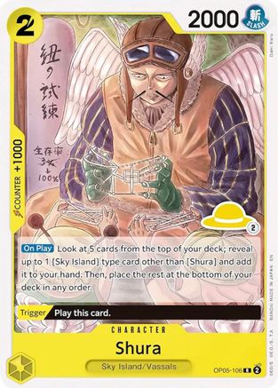 Shura (Luffy Deck) (OP05-106) [Set Sail Deck Set] One Piece Single Bandai