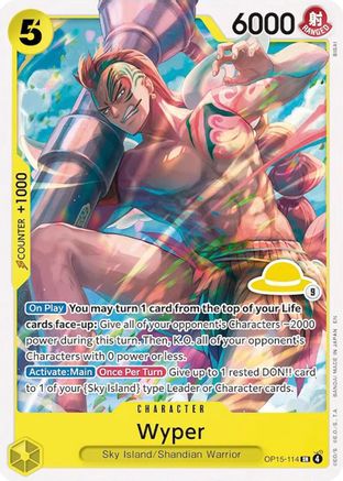 Wyper (Luffy Deck) (OP15-114) [Set Sail Deck Set] One Piece Single Bandai