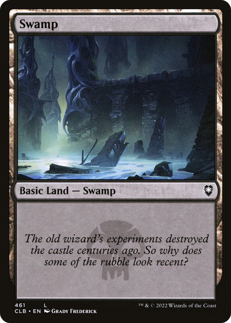 Swamp (CLB-461) [Commander Legends: Battle for Baldur's Gate] Foil MTG Single Wizards of the Coast