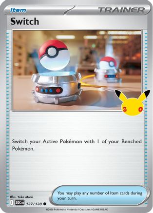 Switch 127 Holofoil [ME: 30th Celebration] Pokemon Single Pokémon