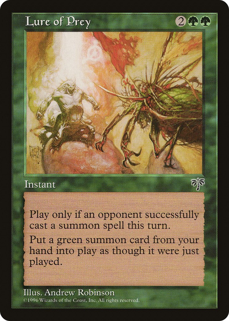 Lure of Prey (MIR-227) [Mirage] MTG Single Wizards of the Coast