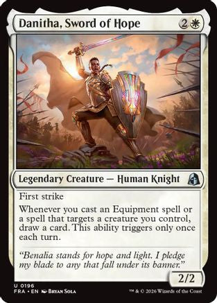 Danitha, Sword of Hope (FRA-196) [Reality Fracture] MTG Single Wizards of the Coast