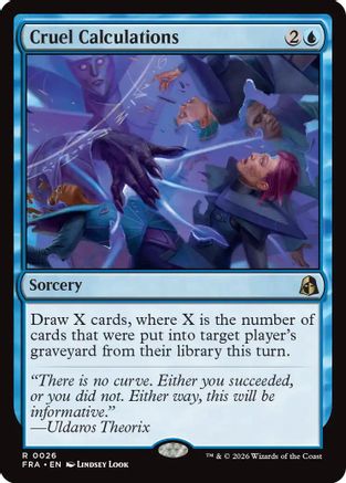 Cruel Calculations (FRA-026) [Reality Fracture] Foil MTG Single Wizards of the Coast