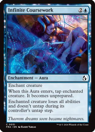 Infinite Coursework (FRA-031) [Reality Fracture] MTG Single Wizards of the Coast