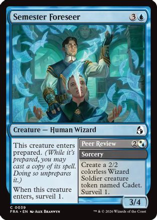 Semester Foreseer (FRA-039) [Reality Fracture] MTG Single Wizards of the Coast
