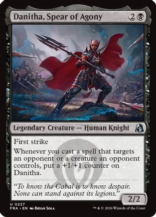 Danitha, Spear of Agony (FRA-227) [Reality Fracture] Foil MTG Single Wizards of the Coast