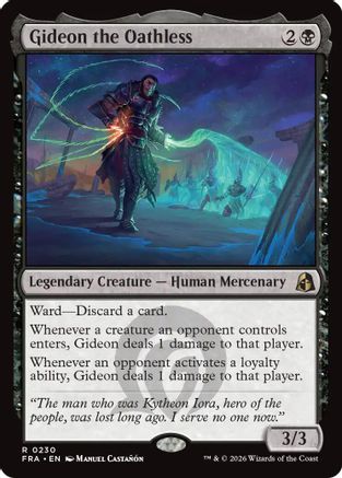 Gideon the Oathless (FRA-230) [Reality Fracture] Foil MTG Single Wizards of the Coast