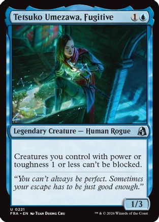 Tetsuko Umezawa, Fugitive (FRA-221) [Reality Fracture] Foil MTG Single Wizards of the Coast