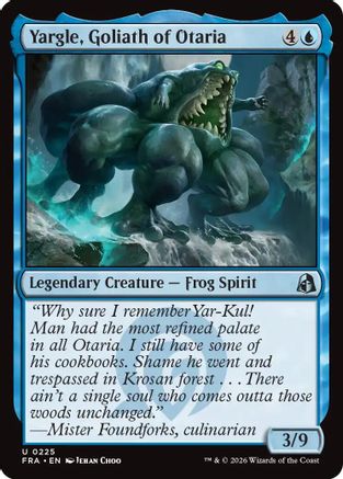 Yargle, Goliath of Otaria (FRA-225) [Reality Fracture] Foil MTG Single Wizards of the Coast