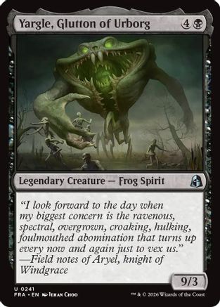 Yargle, Glutton of Urborg (FRA-241) [Reality Fracture] Foil MTG Single Wizards of the Coast