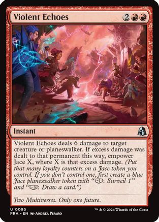 Violent Echoes (FRA-095) [Reality Fracture] MTG Single Wizards of the Coast