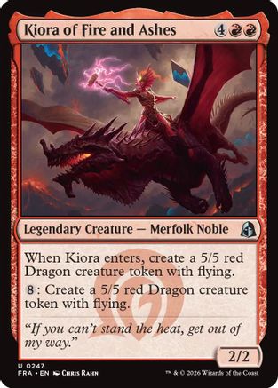 Kiora of Fire and Ashes (FRA-247) [Reality Fracture] MTG Single Wizards of the Coast