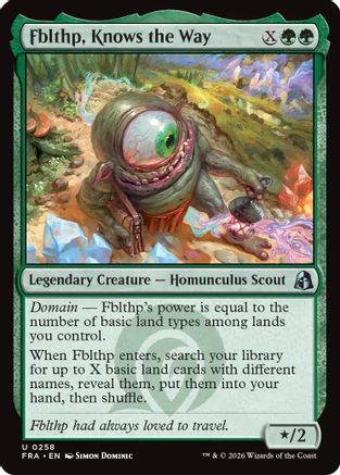 Fblthp, Knows the Way (FRA-258) [Reality Fracture] MTG Single Wizards of the Coast