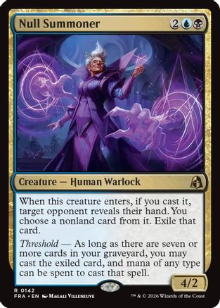 Null Summoner (FRA-142) [Reality Fracture] Foil MTG Single Wizards of the Coast