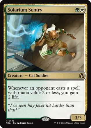 Solarium Sentry (FRA-148) [Reality Fracture] Foil MTG Single Wizards of the Coast