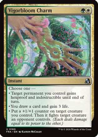 Vigorbloom Charm (FRA-160) [Reality Fracture] Foil MTG Single Wizards of the Coast