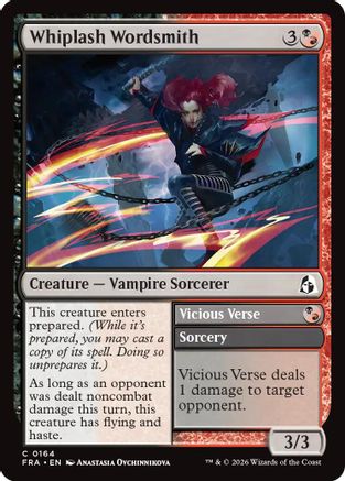 Whiplash Wordsmith (FRA-164) [Reality Fracture] MTG Single Wizards of the Coast