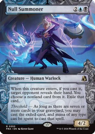 Null Summoner (FRA-353) [Reality Fracture] Foil MTG Single Wizards of the Coast