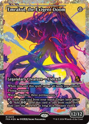 Emrakul, the Exigent Doom (Fracture Foil) (FRA-413) [Reality Fracture] Foil MTG Single Wizards of the Coast