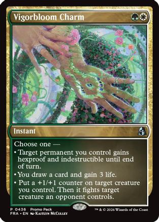 Vigorbloom Charm (PPFRA-436) [Promo Pack: Reality Fracture] Foil