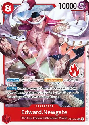 Edward.Newgate (OP16-003) (Ace Deck) (OP16-003) [Set Sail Deck Set] One Piece Single Bandai