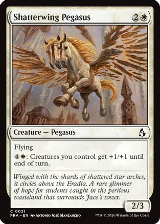 Shatterwing Pegasus (FRA-021) [Reality Fracture] Foil MTG Single Wizards of the Coast