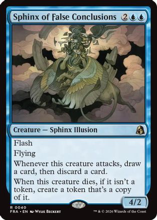 Sphinx of False Conclusions (FRA-040) [Reality Fracture] Foil MTG Single Wizards of the Coast