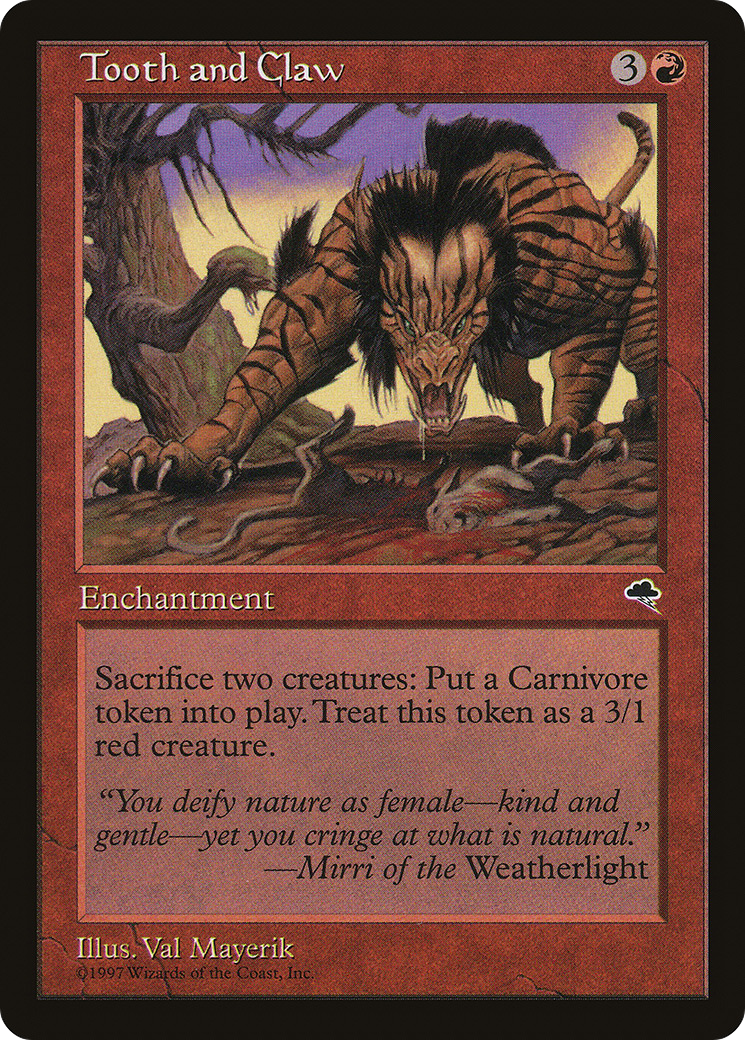 Tooth and Claw (TMP-210) [Tempest] MTG Single Wizards of the Coast
