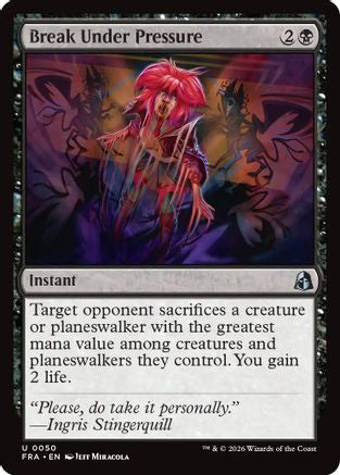 Break Under Pressure (FRA-050) [Reality Fracture] Foil MTG Single Wizards of the Coast