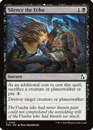 Silence the Echo (FRA-066) [Reality Fracture] Foil MTG Single Wizards of the Coast