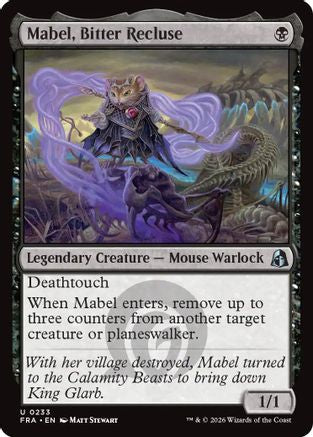 Mabel, Bitter Recluse (FRA-233) [Reality Fracture] Foil MTG Single Wizards of the Coast