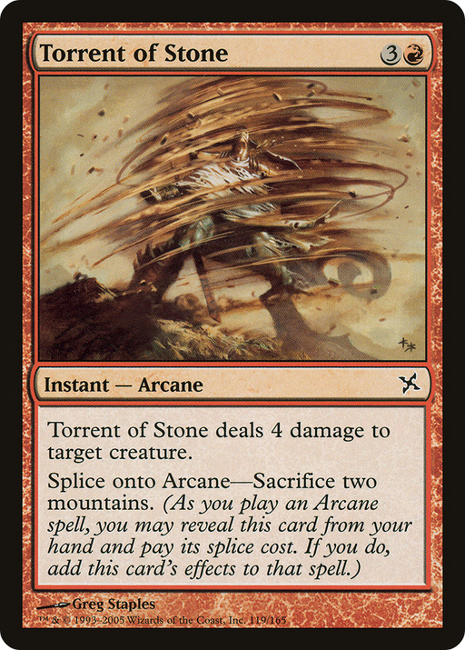 Torrent of Stone (BOK-119) [Betrayers of Kamigawa] MTG Single Wizards of the Coast