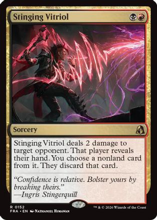 Stinging Vitriol (FRA-152) [Reality Fracture] Foil MTG Single Wizards of the Coast