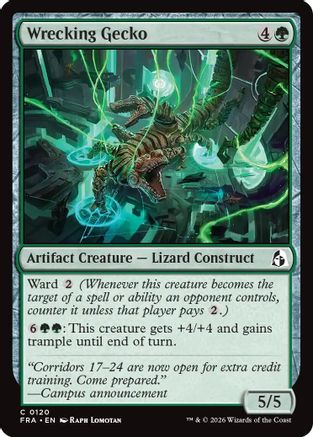 Wrecking Gecko (FRA-120) [Reality Fracture] Foil MTG Single Wizards of the Coast