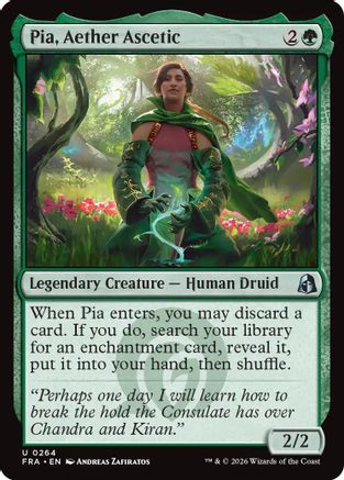 Pia, Aether Ascetic (FRA-264) [Reality Fracture] MTG Single Wizards of the Coast