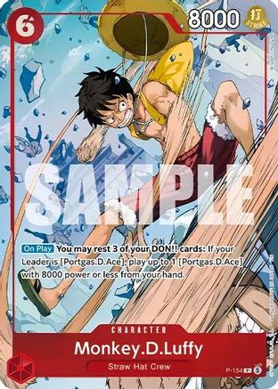 Monkey.D.Luffy (Premium Card Collection -Flame-Flame Fruit Coliseum Edition-) (P-154) [One Piece Promotion Cards] Foil One Piece Single Bandai