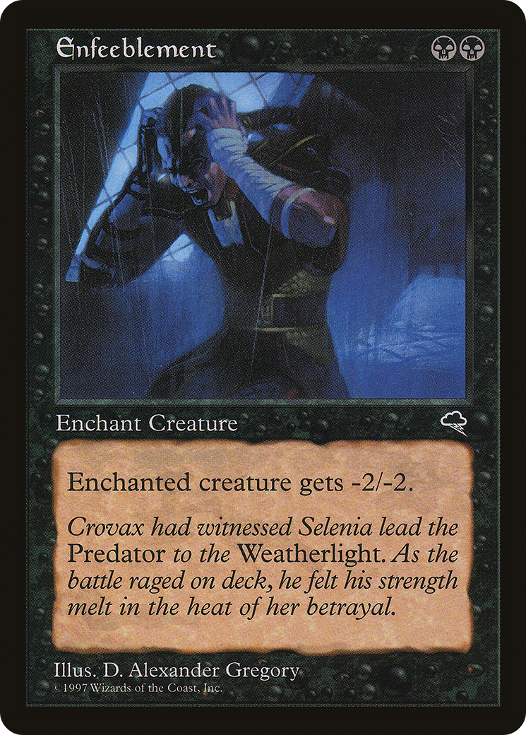 Enfeeblement (TMP-133) [Tempest] MTG Single Wizards of the Coast