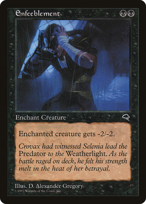 Enfeeblement (TMP-133) [Tempest] MTG Single Wizards of the Coast