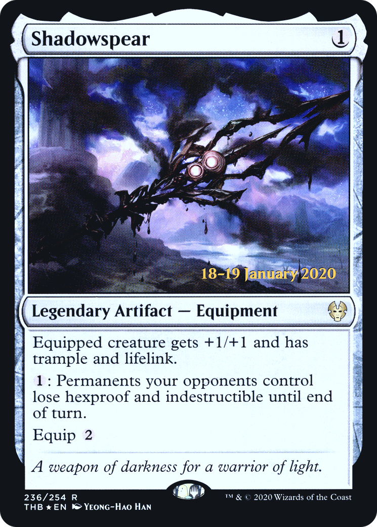 Shadowspear (PRE-236) [Theros Beyond Death Promos] Foil MTG Single Wizards of the Coast
