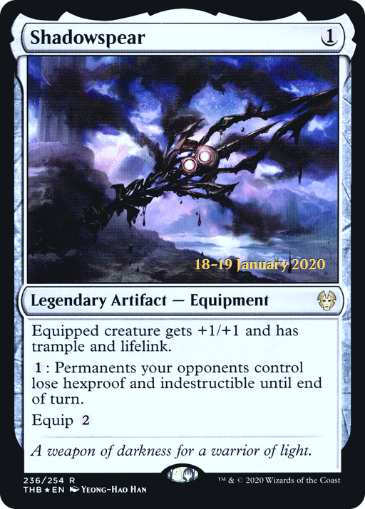 Shadowspear (PRE-236) [Theros Beyond Death Promos] Foil MTG Single Wizards of the Coast