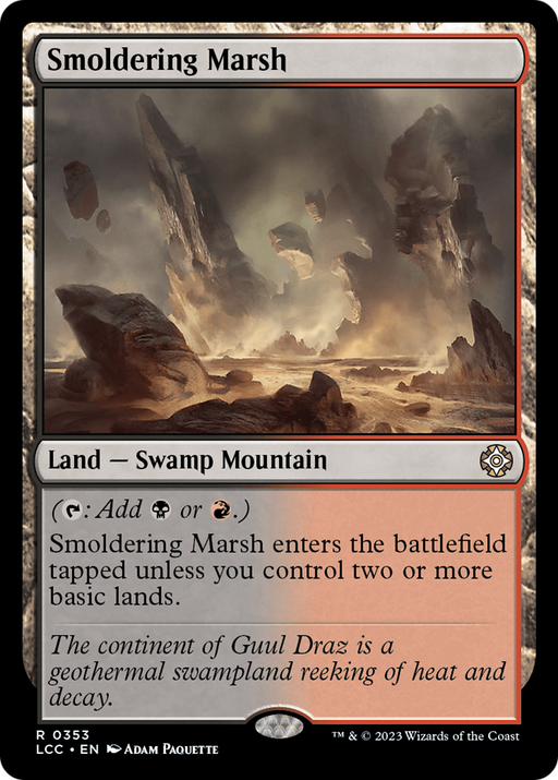 Smoldering Marsh (LCC-353) [The Lost Caverns of Ixalan Commander] MTG Single Wizards of the Coast