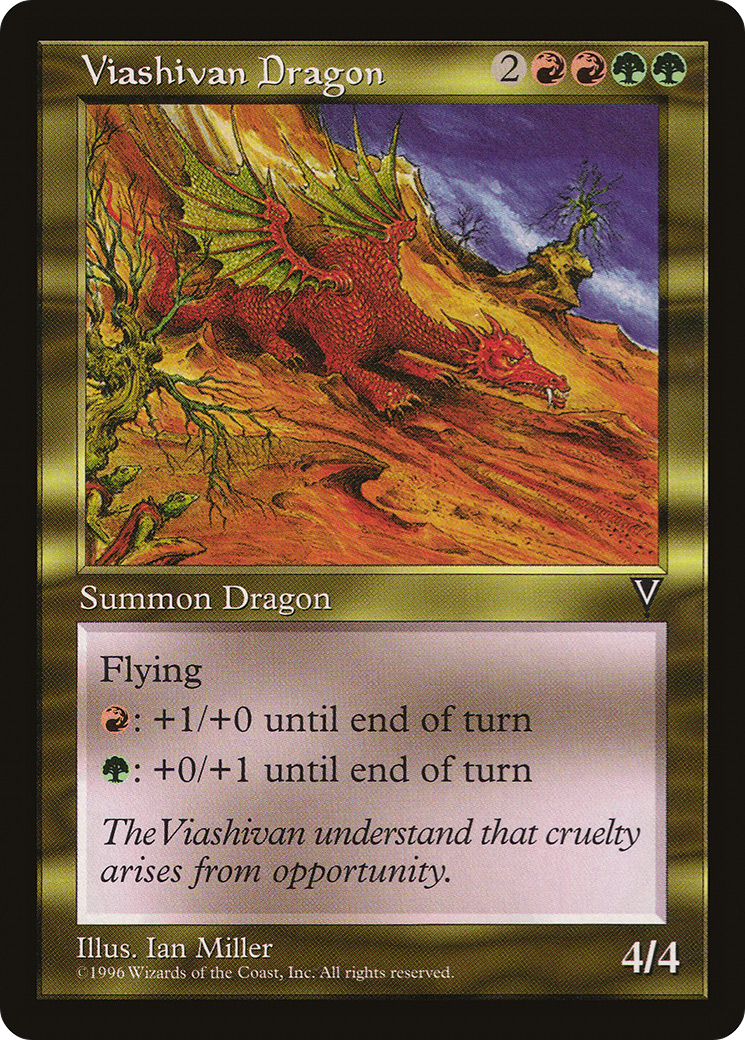 Viashivan Dragon (VIS-140) [Visions] MTG Single Wizards of the Coast