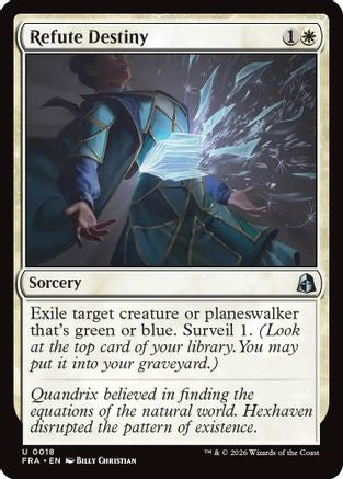 Refute Destiny (FRA-018) [Reality Fracture] MTG Single Wizards of the Coast