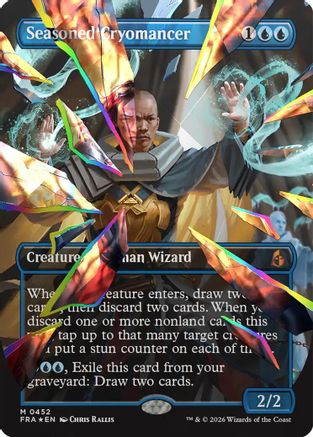 Seasoned Cryomancer (Facet Foil) (0452) (FRA-452) [Reality Fracture] Foil MTG Single Wizards of the Coast