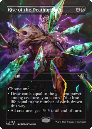 Rise of the Deathbringer (Facet Foil) (FRA-454) [Reality Fracture] Foil MTG Single Wizards of the Coast