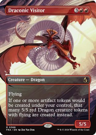 Draconic Visitor (FRA-368) [Reality Fracture] MTG Single Wizards of the Coast