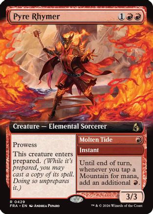 Pyre Rhymer (FRA-429) [Reality Fracture] Foil MTG Single Wizards of the Coast