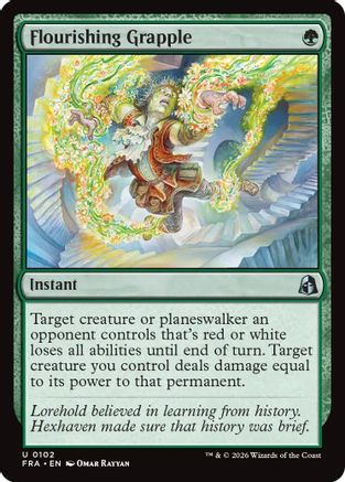 Flourishing Grapple (FRA-102) [Reality Fracture] Foil MTG Single Wizards of the Coast