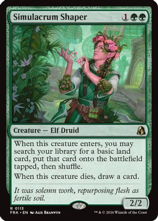 Simulacrum Shaper (FRA-113) [Reality Fracture] Foil MTG Single Wizards of the Coast